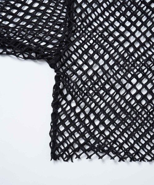 X-girl（エックスガール）の「MESH CROPPED TOP（Tシャツ/カットソー・レディース・ホワイト/ブラック/グリーン・ONE SIZE）」の15枚目の写真