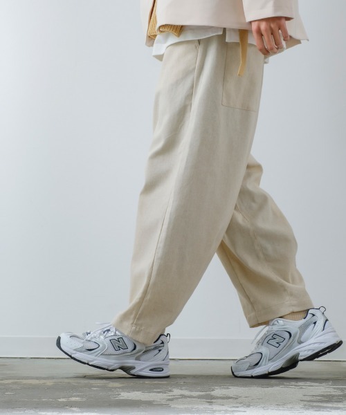 improves（インプローブス）の「綿麻 アンクル丈 バルーンシルエット ワイド イージーパンツ（その他パンツ・メンズ・ナチュラル/マスタード/ブラウン/チャコール・MEDIUM/LARGE）」の18枚目の写真