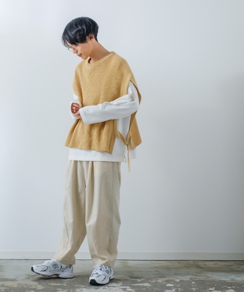 improves（インプローブス）の「綿麻 アンクル丈 バルーンシルエット ワイド イージーパンツ（その他パンツ・メンズ・ナチュラル/マスタード/ブラウン/チャコール・MEDIUM/LARGE）」の15枚目の写真