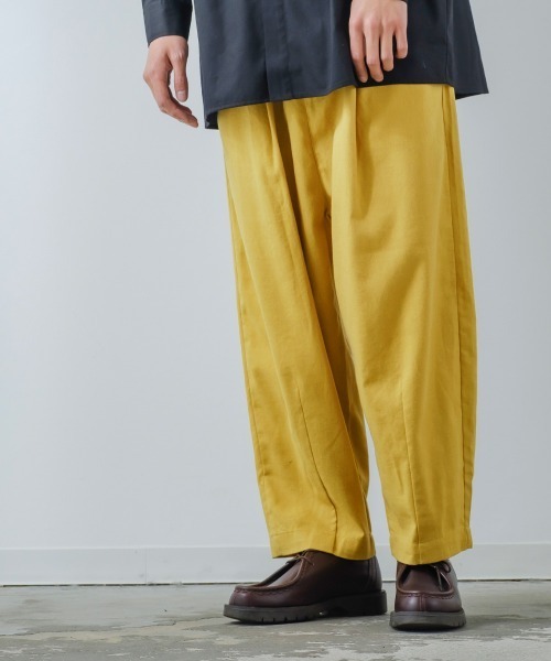 improves（インプローブス）の「綿麻 アンクル丈 バルーンシルエット ワイド イージーパンツ（その他パンツ・メンズ・ナチュラル/マスタード/ブラウン/チャコール・MEDIUM/LARGE）」の6枚目の写真