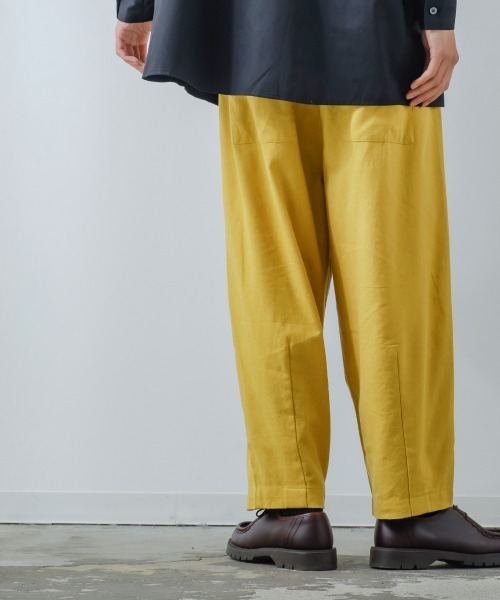 improves（インプローブス）の「綿麻 アンクル丈 バルーンシルエット ワイド イージーパンツ（その他パンツ・メンズ・ナチュラル/マスタード/ブラウン/チャコール・MEDIUM/LARGE）」の9枚目の写真