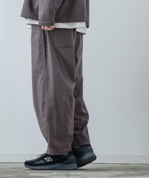 improves（インプローブス）の「綿麻 アンクル丈 バルーンシルエット ワイド イージーパンツ（その他パンツ・メンズ・ナチュラル/マスタード/ブラウン/チャコール・MEDIUM/LARGE）」の5枚目の写真