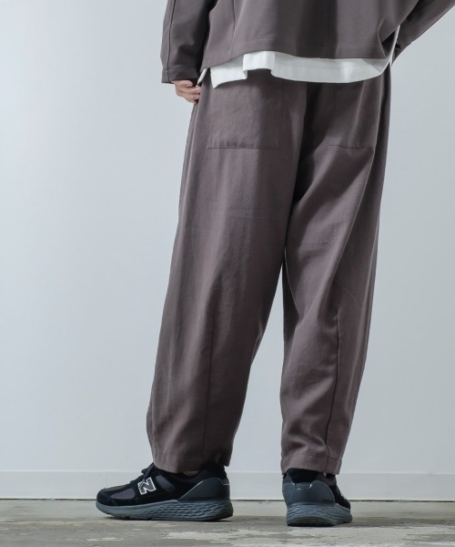 improves（インプローブス）の「綿麻 アンクル丈 バルーンシルエット ワイド イージーパンツ（その他パンツ・メンズ・ナチュラル/マスタード/ブラウン/チャコール・MEDIUM/LARGE）」の11枚目の写真