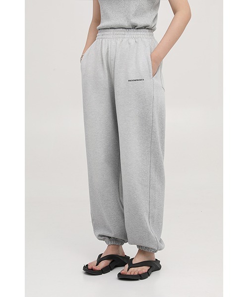 MASONPRINCE(メイソンプリンス)の「【MASONPRINCE】Vintage-like one-point logo sweatpants XXK4110(スウェットパンツ・メンズ・ブラック/グレー/ライトブルー・S/L/M)」の3枚目の写真