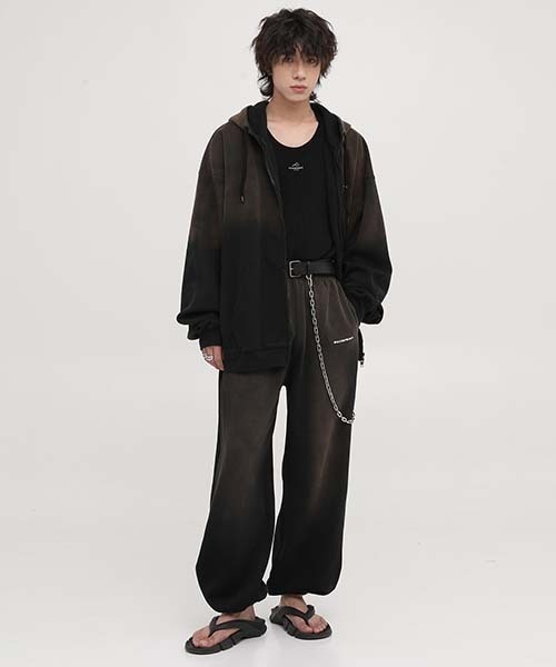 MASONPRINCE(メイソンプリンス)の「【MASONPRINCE】Vintage-like one-point logo sweatpants XXK4110(スウェットパンツ・メンズ・ブラック/グレー/ライトブルー・S/L/M)」の12枚目の写真
