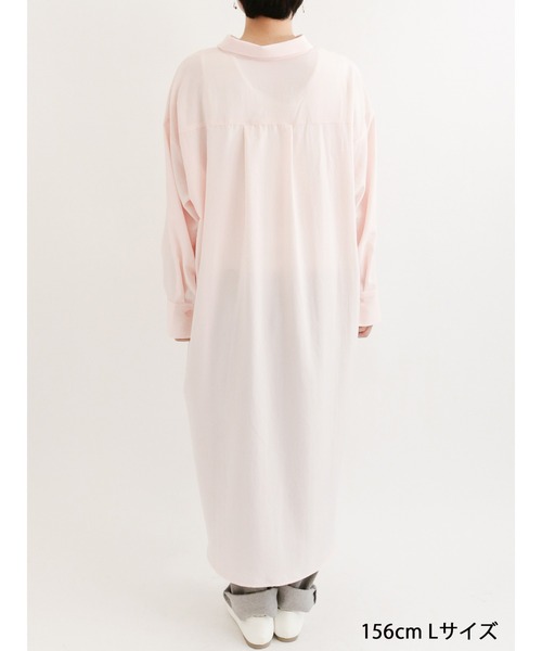 Samansa Mos2 blue（サマンサモスモスブルー）の「マルチスタイルシャツワンピース（ワンピース・レディース・ネイビー/オフホワイト/ブルー/サックスブルー/ブラック/クリーム/ピンク・LARGE/MEDIUM）」の17枚目の写真