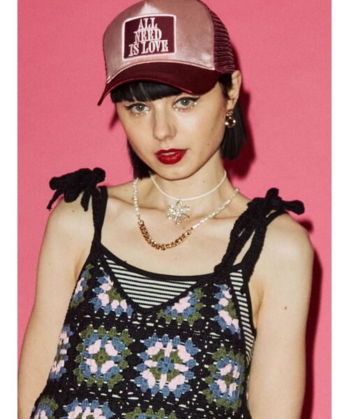 jouetie（ジュエティ）の「メッシュキャップ（キャップ・レディース・ブラック/グリーン/ボルドー・FREE）」の3枚目の写真