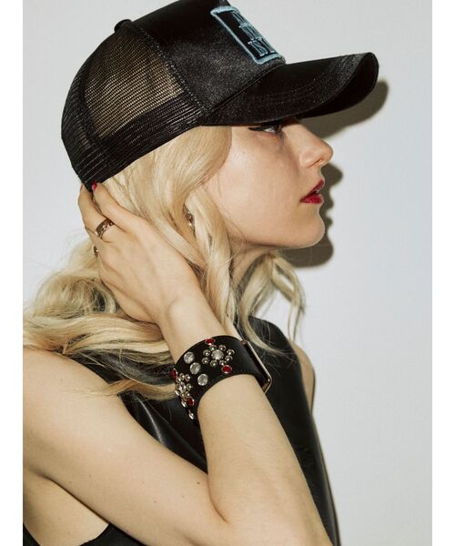 jouetie（ジュエティ）の「メッシュキャップ（キャップ・レディース・ブラック/グリーン/ボルドー・FREE）」の2枚目の写真