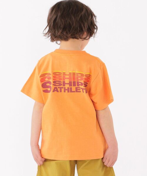 Russell Athletic(ラッセルアスレティック)の「【SHIPS KIDS別注】RUSSELL ATHLETIC:モーション ロゴ TEE(100~160cm)(Tシャツ/カットソー・キッズ・ライトグリーン/グレー/オレンジ・120/130/S/145/110/M/160/100)」の8枚目の写真
