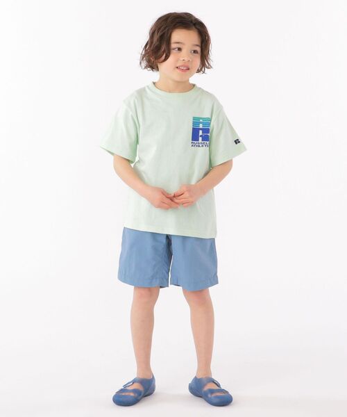Russell Athletic(ラッセルアスレティック)の「【SHIPS KIDS別注】RUSSELL ATHLETIC:モーション ロゴ TEE(100~160cm)(Tシャツ/カットソー・キッズ・ライトグリーン/グレー/オレンジ・120/130/S/145/110/M/160/100)」の9枚目の写真