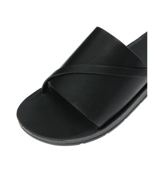 Green　Parks（グリーンパークス）の「フラットサンダル（サンダル・レディース・ブラック/アイボリー・S/M/L/XL）」の5枚目の写真