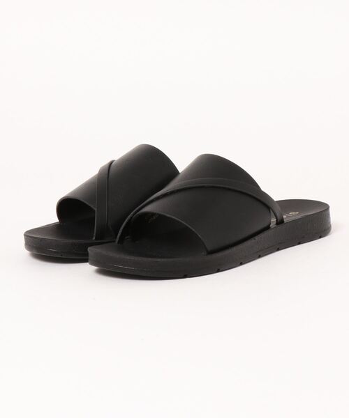 Green　Parks（グリーンパークス）の「フラットサンダル（サンダル・レディース・ブラック/アイボリー・S/M/L/XL）」の10枚目の写真