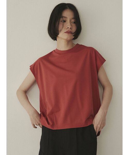 COTORICA（コトリカ）の「裾タックノースリプルオーバー（Tシャツ/カットソー・レディース・オフホワイト/ブラック/ピンク/グリーン・FREE）」の4枚目の写真