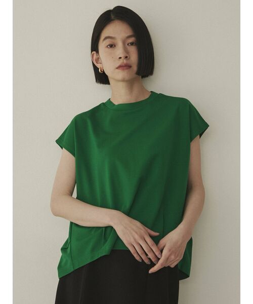 COTORICA（コトリカ）の「裾タックノースリプルオーバー（Tシャツ/カットソー・レディース・オフホワイト/ブラック/ピンク/グリーン・FREE）」の3枚目の写真