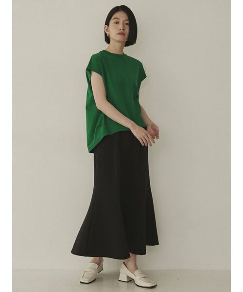 COTORICA（コトリカ）の「裾タックノースリプルオーバー（Tシャツ/カットソー・レディース・オフホワイト/ブラック/ピンク/グリーン・FREE）」の9枚目の写真