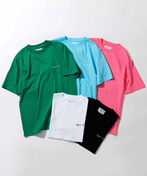 agnes b.(アニエスベー)の「【agnes b. pour ADAM ET ROPE'】T-SHIRTS(Tシャツ/カットソー・メンズ・ホワイト/ブラック/ピンク/ターコイズブルー/グリーン・L/XL)」の19枚目の写真