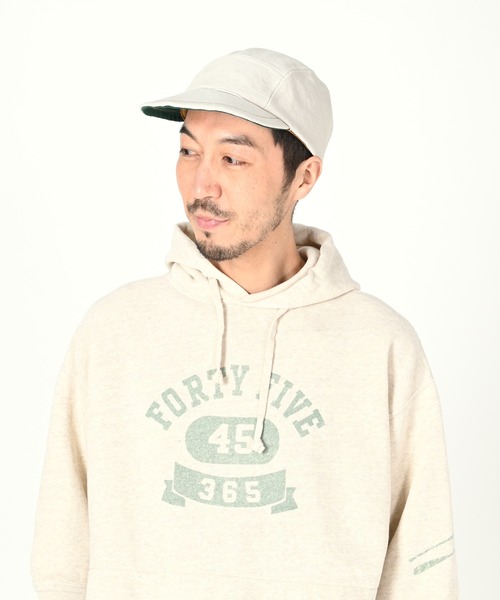 45R（フォーティファイブアール）の「4号帆布のヨットキャップ（キャップ・レディース・オフホワイト・SMALL/MEDIUM）」の3枚目の写真