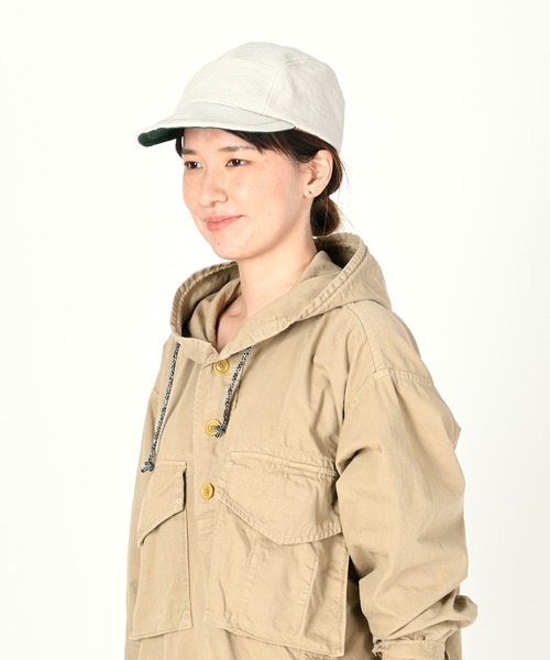 45R（フォーティファイブアール）の「4号帆布のヨットキャップ（キャップ・レディース・オフホワイト・SMALL/MEDIUM）」の2枚目の写真