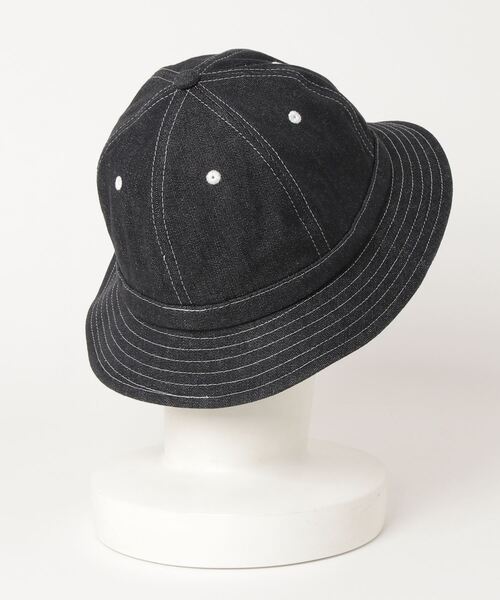 FTC（エフティーシー）の「DENIM BELL HAT（ハット・メンズ・ブラック/インディゴブルー・MEDIUM/LARGE）」の3枚目の写真