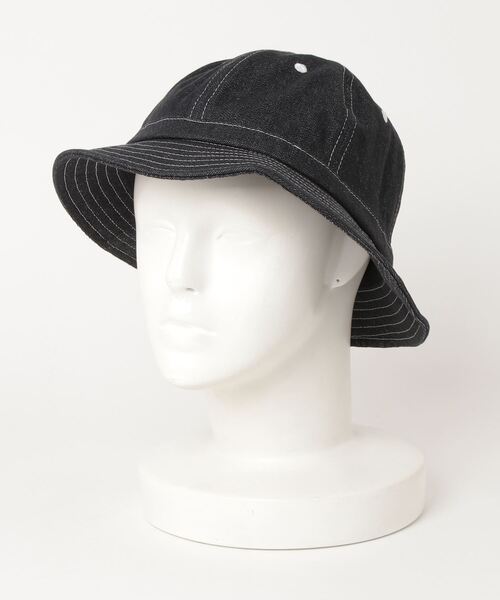 FTC（エフティーシー）の「DENIM BELL HAT（ハット・メンズ・ブラック/インディゴブルー・MEDIUM/LARGE）」の4枚目の写真