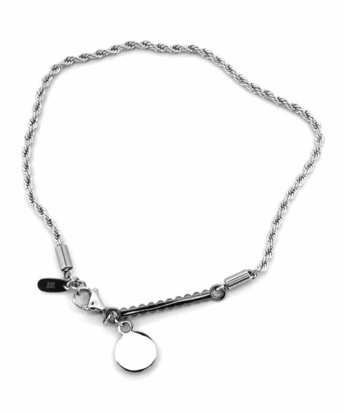 LION HEART（ライオンハート）の「【LION HEART】LH T.H.R LEO アンクレット/甲丸チェーン/サージカルステンレス　メンズギフト/誕生日/クリスマス/プレゼント/ペアアクセ（アンクレット・メンズ・ブラック/シルバー・FREE）」の3枚目の写真