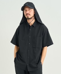 MULTI STRIPE W PK BOX SHIRT/マルチストライプ ダブルポケット