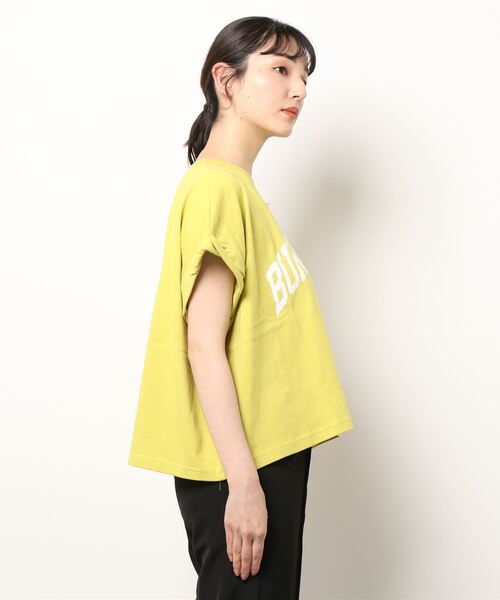 cepo(セポ)の「カレッジロゴドロップTee(Tシャツ/カットソー・レディース・ホワイト/ブラック/オフホワイト/ライム・M)」の5枚目の写真