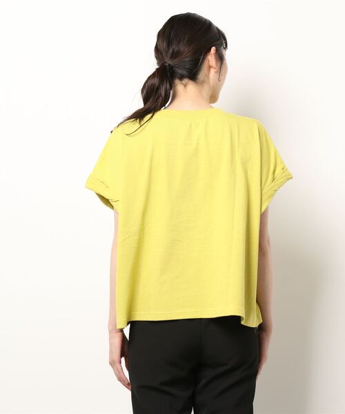 cepo(セポ)の「カレッジロゴドロップTee(Tシャツ/カットソー・レディース・ホワイト/ブラック/オフホワイト/ライム・M)」の6枚目の写真