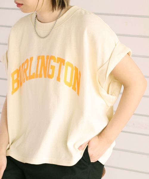 cepo(セポ)の「カレッジロゴドロップTee(Tシャツ/カットソー・レディース・ホワイト/ブラック/オフホワイト/ライム・M)」の3枚目の写真