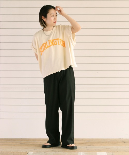 cepo(セポ)の「カレッジロゴドロップTee(Tシャツ/カットソー・レディース・ホワイト/ブラック/オフホワイト/ライム・M)」の21枚目の写真