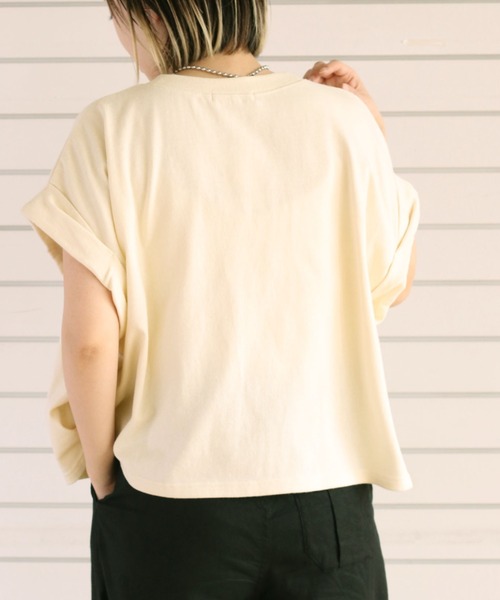 cepo(セポ)の「カレッジロゴドロップTee(Tシャツ/カットソー・レディース・ホワイト/ブラック/オフホワイト/ライム・M)」の20枚目の写真