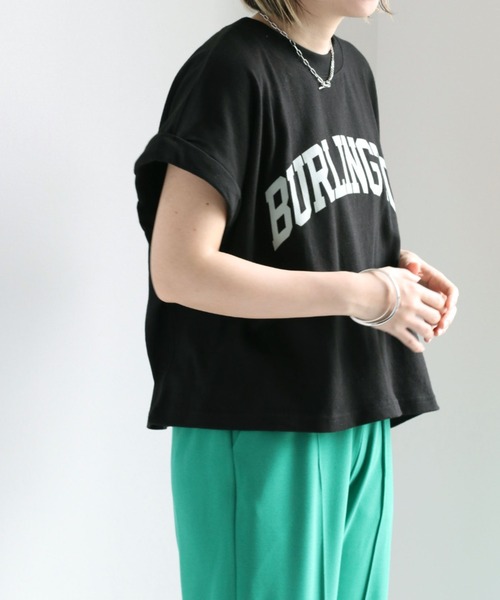 cepo(セポ)の「カレッジロゴドロップTee(Tシャツ/カットソー・レディース・ホワイト/ブラック/オフホワイト/ライム・M)」の8枚目の写真