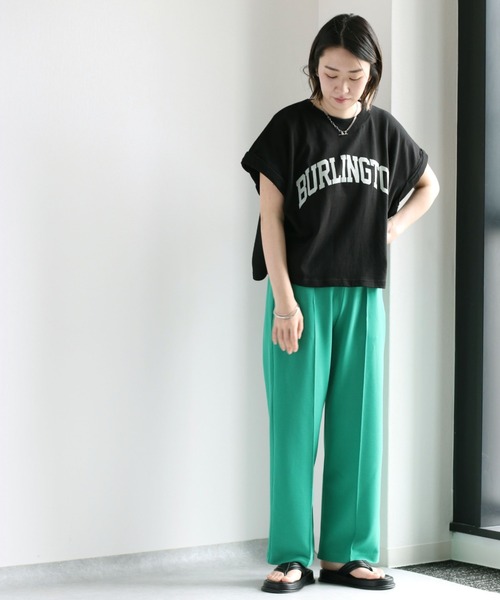 cepo(セポ)の「カレッジロゴドロップTee(Tシャツ/カットソー・レディース・ホワイト/ブラック/オフホワイト/ライム・M)」の10枚目の写真