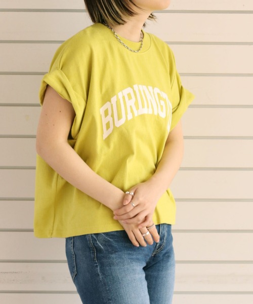 cepo(セポ)の「カレッジロゴドロップTee(Tシャツ/カットソー・レディース・ホワイト/ブラック/オフホワイト/ライム・M)」の14枚目の写真