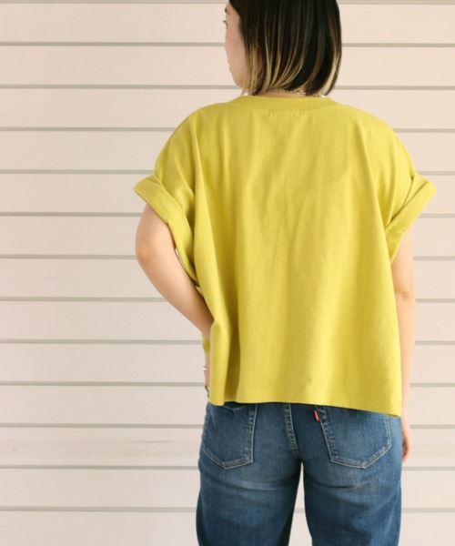 cepo(セポ)の「カレッジロゴドロップTee(Tシャツ/カットソー・レディース・ホワイト/ブラック/オフホワイト/ライム・M)」の15枚目の写真