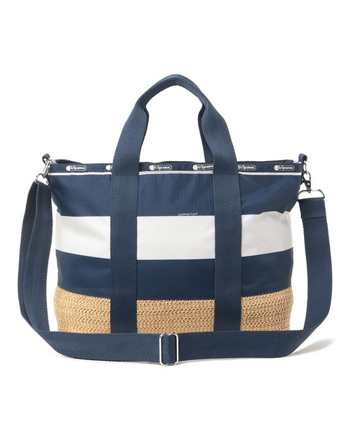 【LeSportsac】SUMMER RUGBY NAVY MEDIUM BOARDWALK TOTE*関税込 LeSportsac（レスポートサック）の「MED BOARDWALK TOTE サマー