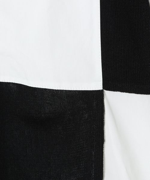 JEANASIS（ジーナシス）の「12GニットブロッキングシャツSS