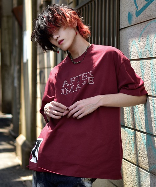 G.O.C（ジーオーシー）の「オーバーサイズ コットン マルチプリント 半袖 Tシャツ（Tシャツ/カットソー・メンズ・ホワイト/チャコールグレー/ブラック/グリーン/ボルドー/ブルーグレー/ホワイト系その他/ブラック系その他/グレー系その他/ホワイト系その他2/ホワイト系その他3/ホワイト系その他4/ホワイト系その他5/ホワイト系その他6/ブラック系その他2/ブラック系その他3/ブラック系その他4/ブラック系その他5/ブラック系その他6・MEDIUM/LARGE）」の19枚目の写真