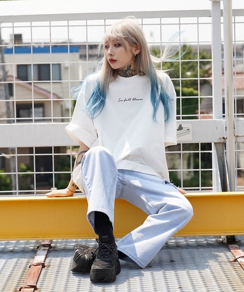 G.O.C（ジーオーシー）の「オーバーサイズ コットン マルチプリント 半袖 Tシャツ（Tシャツ/カットソー・メンズ・ホワイト/チャコールグレー/ブラック/グリーン/ボルドー/ブルーグレー/ホワイト系その他/ブラック系その他/グレー系その他/ホワイト系その他2/ホワイト系その他3/ホワイト系その他4/ホワイト系その他5/ホワイト系その他6/ブラック系その他2/ブラック系その他3/ブラック系その他4/ブラック系その他5/ブラック系その他6・MEDIUM/LARGE）」の22枚目の写真