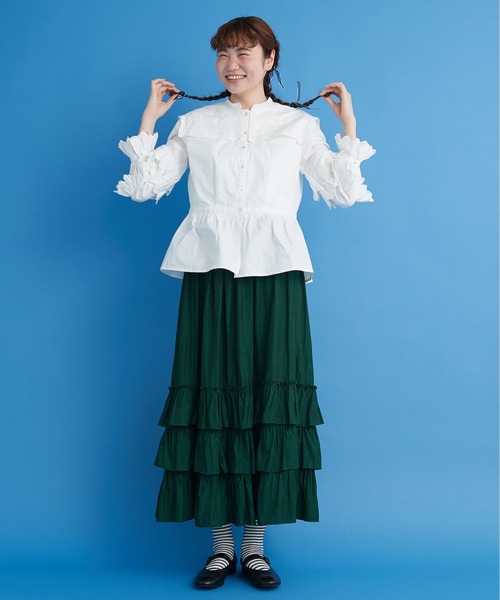 Malle（マル）の「○malle カットワーク刺繍ブラウス（シャツ/ブラウス 