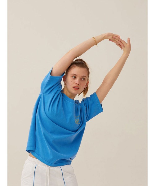 tシャツ KIRSH SPORTS PIGMENT SHORT SLEEVE T-SHIRT LS キルシースポーツ ピグメント Tシャツ レディース セール】KIRSH SPORTS PIGMENT SHORT SLEEVE T-SHIRT LS