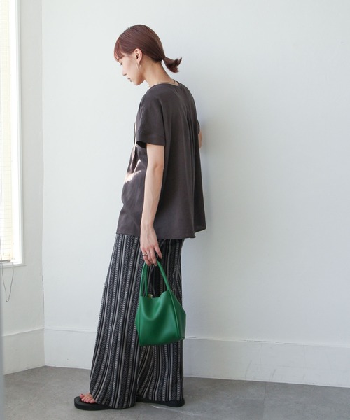 Chillfar（チルファー）の「キーネックレース付きブラウス（シャツ/ブラウス・レディース・スミクロ/アイボリー/イエロー/ナチュラル・LARGE/MEDIUM）」の19枚目の写真