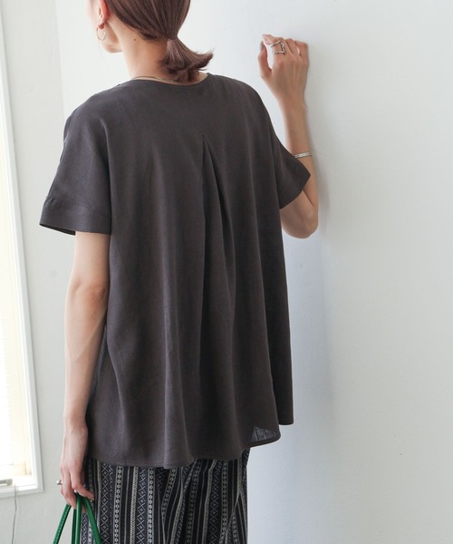 Chillfar（チルファー）の「キーネックレース付きブラウス（シャツ/ブラウス・レディース・スミクロ/アイボリー/イエロー/ナチュラル・LARGE/MEDIUM）」の20枚目の写真