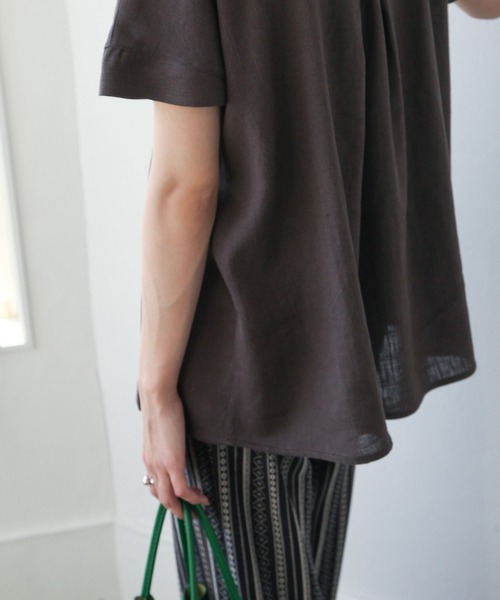 Chillfar（チルファー）の「キーネックレース付きブラウス（シャツ/ブラウス・レディース・スミクロ/アイボリー/イエロー/ナチュラル・LARGE/MEDIUM）」の21枚目の写真