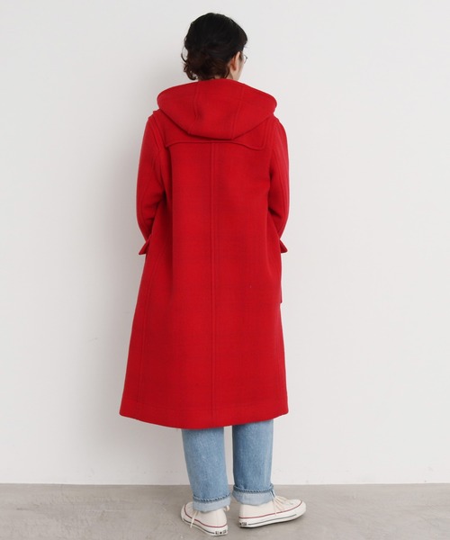 CHILD WOMAN（チャイルドウーマン）の「☆綾メルトンＷフェイスロングダッフルコート（ダッフルコート・レディース・カーキ/レッド・FREE）」の10枚目の写真