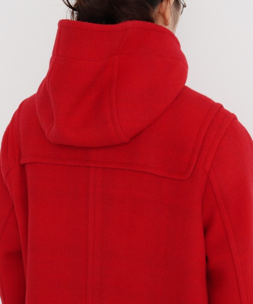 CHILD WOMAN（チャイルドウーマン）の「☆綾メルトンＷフェイスロングダッフルコート（ダッフルコート・レディース・カーキ/レッド・FREE）」の16枚目の写真