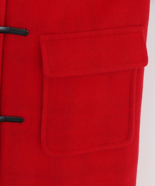 CHILD WOMAN（チャイルドウーマン）の「☆綾メルトンＷフェイスロングダッフルコート（ダッフルコート・レディース・カーキ/レッド・FREE）」の19枚目の写真