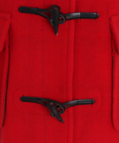 CHILD WOMAN（チャイルドウーマン）の「☆綾メルトンＷフェイスロングダッフルコート（ダッフルコート・レディース・カーキ/レッド・FREE）」の20枚目の写真