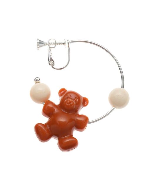 merry jenny（メリージェニー）の「acrylic bear earring（イヤリング・レディース・ブラック/ブラウン/クリア・FREE）」の13枚目の写真