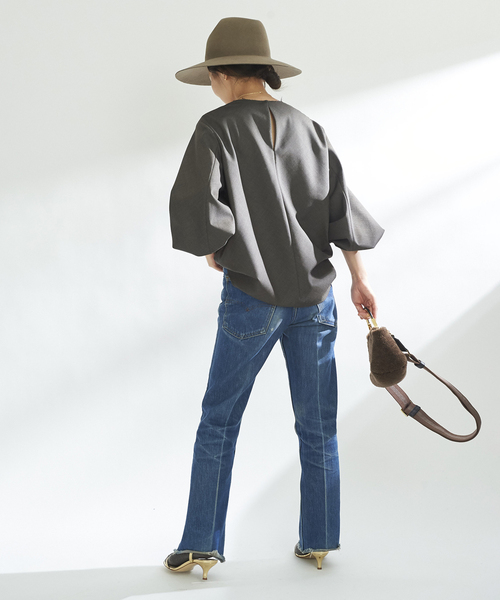 Plage - のんこ様★ WO Bias Volume Sleeves ブラウス Plage WO Bias Volume Sleeves ブラウス